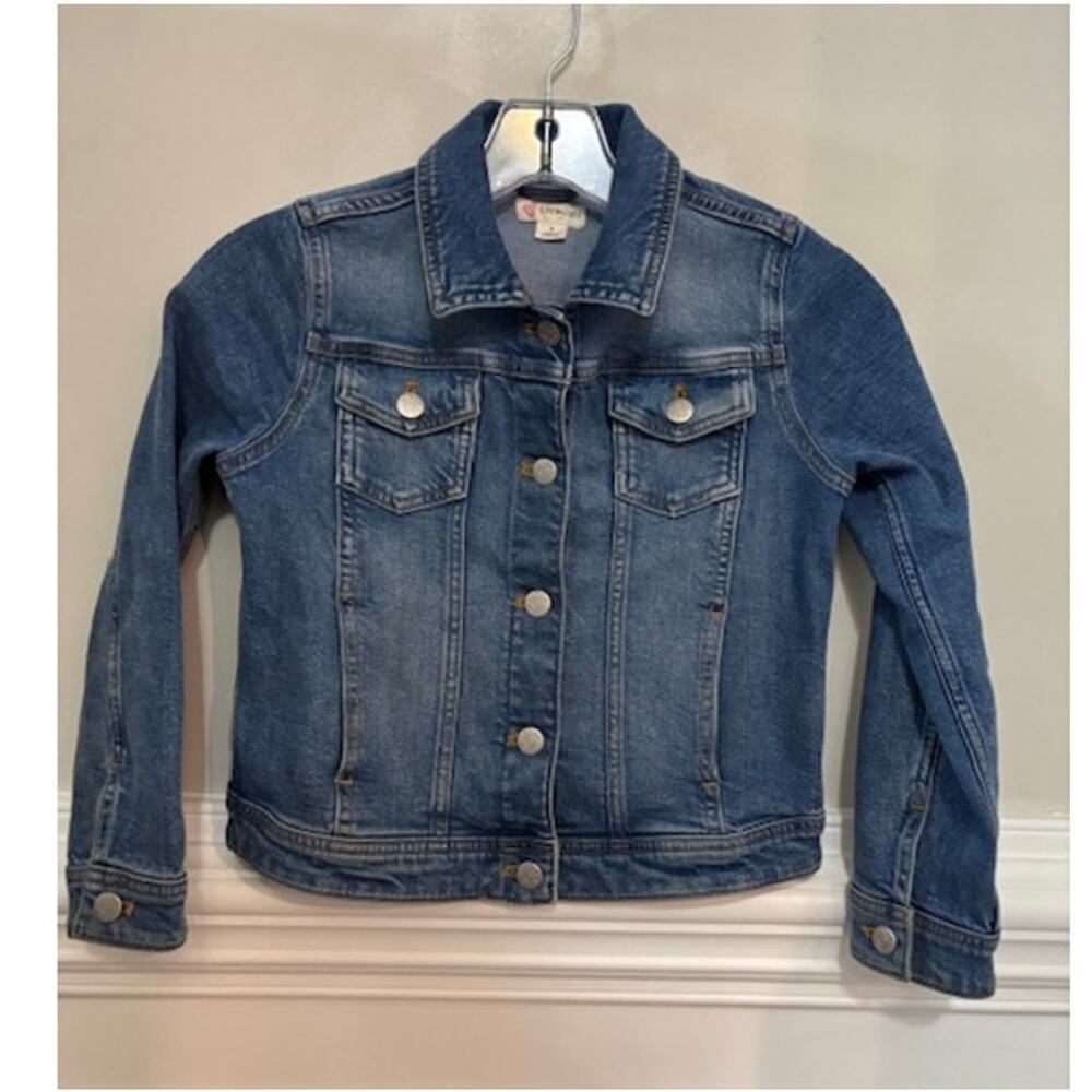 Crewcuts Denim Jacket Jean Girls Size 8 Cotton Coat J. Crew